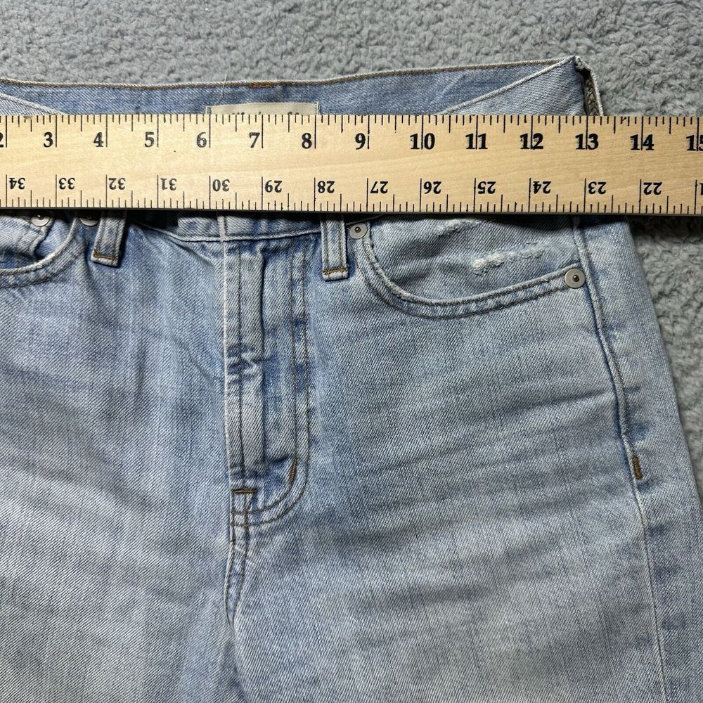 Madewell The Perfect Summer Jean Straight Light Wash Women's‎ Size 24 Raw Hem - Picture 2 of 10
